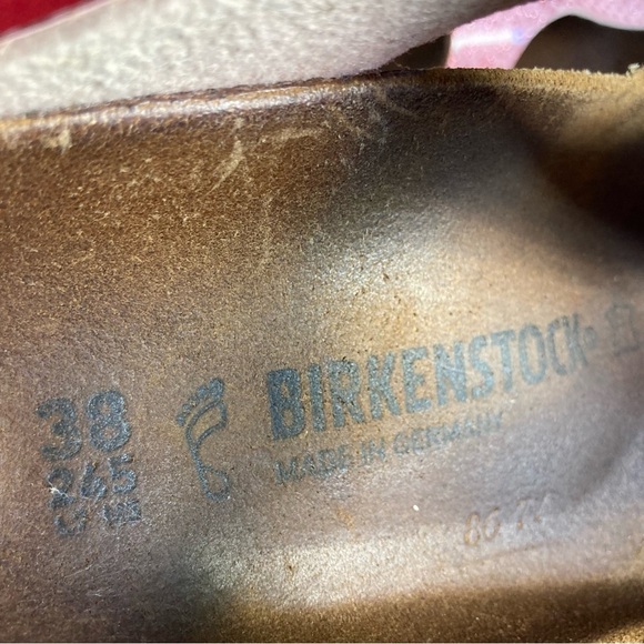 BIRKENSTOCK Sz 7 Magic Snake Pink Gizeh Slip On Front Post Thong Sandals - Picture 10 of 14